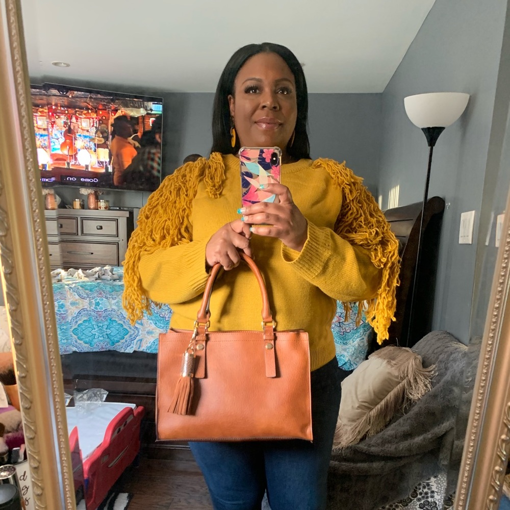 Gorgeous mustard/marigold sweater